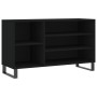 Black plywood shoe cabinet 102x36x60 cm by , Shoe racks and shoe organizers - Ref: Foro24-831421, Price: 52,86 €, Discount: %