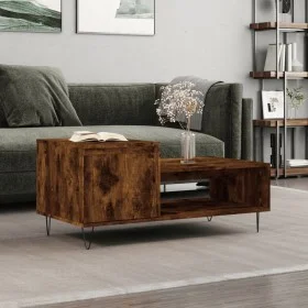 Couchtisch aus geräuchertem Eichensperrholz, 100 x 50 x 45 cm von , Couchtisch - Ref: Foro24-830833, Preis: 51,44 €, Rabatt: %
