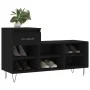 Black plywood shoe cabinet 102x36x60 cm by , Shoe racks and shoe organizers - Ref: Foro24-831365, Price: 51,50 €, Discount: %