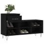 Black plywood shoe cabinet 102x36x60 cm by , Shoe racks and shoe organizers - Ref: Foro24-831365, Price: 51,50 €, Discount: %