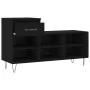 Black plywood shoe cabinet 102x36x60 cm by , Shoe racks and shoe organizers - Ref: Foro24-831365, Price: 51,50 €, Discount: %
