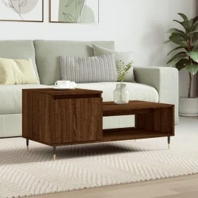 Couchtisch aus braunem Eichensperrholz, 100 x 50 x 45 cm von , Couchtisch - Ref: Foro24-830827, Preis: 46,48 €, Rabatt: %