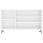 Schuhschrank aus glänzend weißem Sperrholz, 102 x 36 x 60 cm von , Schuhregale und Schuhorganisatoren - Ref: Foro24-831414, P...