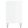 Schuhschrank aus glänzend weißem Sperrholz, 102 x 36 x 60 cm von , Schuhregale und Schuhorganisatoren - Ref: Foro24-831414, P...