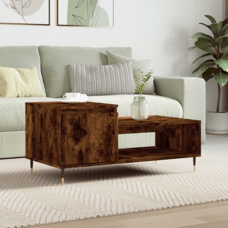 Couchtisch aus geräuchertem Eichensperrholz, 100 x 50 x 45 cm von , Couchtisch - Ref: Foro24-830825, Preis: 46,69 €, Rabatt: %