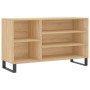 Mueble zapatero madera contrachapada roble Sonoma 102x36x60 cm de , Zapateros y organizadores de calzado - Ref: Foro24-831423...