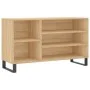 Mueble zapatero madera contrachapada roble Sonoma 102x36x60 cm de , Zapateros y organizadores de calzado - Ref: Foro24-831423...