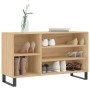 Mueble zapatero madera contrachapada roble Sonoma 102x36x60 cm de , Zapateros y organizadores de calzado - Ref: Foro24-831423...