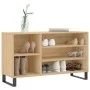 Mueble zapatero madera contrachapada roble Sonoma 102x36x60 cm de , Zapateros y organizadores de calzado - Ref: Foro24-831423...