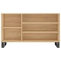 Mueble zapatero madera contrachapada roble Sonoma 102x36x60 cm de , Zapateros y organizadores de calzado - Ref: Foro24-831423...