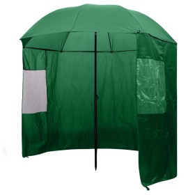 Paraguas de pesca verde 240x210 cm