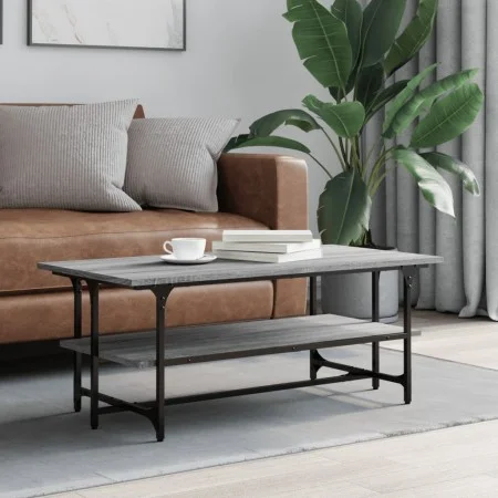 Sonoma-Couchtisch aus grauem Sperrholz, 100 x 50 x 40 cm von , Couchtisch - Ref: Foro24-835322, Preis: 51,39 €, Rabatt: %