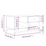 Couchtisch aus geräuchertem Eichensperrholz, 85,5 x 51 x 45 cm von , Couchtisch - Ref: Foro24-835341, Preis: 54,87 €, Rabatt: %