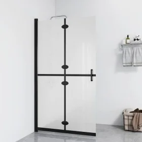 Folding shower screen frosted ESG glass 80x190 cm by , Shower walls and screens - Ref: Foro24-151193, Price: 196,67 €, Discou...