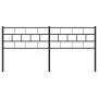 Black metal headboard 180 cm by , Headboards and footboards - Ref: Foro24-355695, Price: 31,30 €, Discount: %