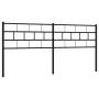 Black metal headboard 180 cm by , Headboards and footboards - Ref: Foro24-355695, Price: 31,30 €, Discount: %