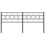 Kopfteil aus schwarzem Metall, 200 cm von , Kopf- und Fußteile - Ref: Foro24-355697, Preis: 32,44 €, Rabatt: %