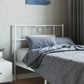 White metal headboard 80 cm by , Headboards and footboards - Ref: Foro24-355539, Price: 25,63 €, Discount: %