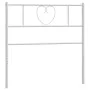 Cabecero de metal blanco 80 cm de , Cabeceros y pies de cama - Ref: Foro24-355539, Precio: 25,63 €, Descuento: %