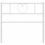 Cabecero de metal blanco 80 cm de , Cabeceros y pies de cama - Ref: Foro24-355539, Precio: 26,06 €, Descuento: %