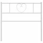 Cabecero de metal blanco 80 cm de , Cabeceros y pies de cama - Ref: Foro24-355539, Precio: 25,63 €, Descuento: %