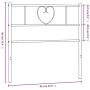 Kopfteil aus weißem Metall, 80 cm von , Kopf- und Fußteile - Ref: Foro24-355539, Preis: 26,06 €, Rabatt: %