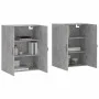 Wall cabinets 2 pcs concrete gray engineered wood by , Sideboards - Ref: Foro24-3197893, Price: 162,95 €, Discount: %