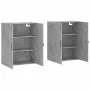 Wall cabinets 2 pcs concrete gray engineered wood by , Sideboards - Ref: Foro24-3197893, Price: 162,95 €, Discount: %