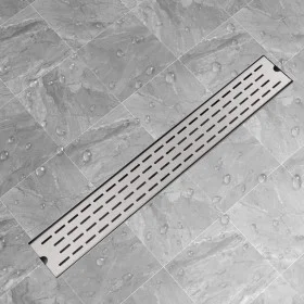 Linear shower drain 830x140 mm stainless steel by vidaXL, Drains - Ref: Foro24-142180, Price: 50,42 €, Discount: %
