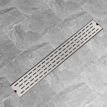 Linearer Duschablauf 830x140 mm aus Edelstahl von vidaXL, Abflüsse - Ref: Foro24-142180, Preis: 51,20 €, Rabatt: %