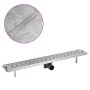 Desagüe lineal de ducha 830x140 mm acero inoxidable de vidaXL, Desagües - Ref: Foro24-142180, Precio: 51,20 €