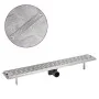 Linearer Duschablauf 830x140 mm aus Edelstahl von vidaXL, Abflüsse - Ref: Foro24-142180, Preis: 51,20 €, Rabatt: %