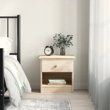 Mesita de noche ALTA madera maciza de pino 41x35x41 cm de , Mesitas de noche - Ref: Foro24-353913, Precio: 57,52 €, Descuento: %