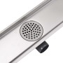 Linearer Duschablauf 830x140 mm aus Edelstahl von vidaXL, Abflüsse - Ref: Foro24-142180, Preis: 51,20 €, Rabatt: %