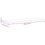 Schreibtischplatte aus massivem Buchenholz, 200 x 55 x 2,5 cm von , Tischplatten - Ref: Foro24-356097, Preis: 177,37 €, Rabat...