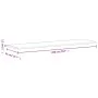 Schreibtischplatte aus massivem Buchenholz, 200 x 55 x 2,5 cm von , Tischplatten - Ref: Foro24-356097, Preis: 151,03 €, Rabat...