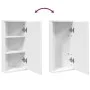 Corner bathroom cabinet with white mirror 30x24x60 cm by , bathroom vanities - Ref: Foro24-357977, Price: 86,36 €, Discount: %