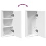 Eckbadezimmerschrank mit weißem Spiegel 30x24x60 cm von , Badezimmerwaschtische - Ref: Foro24-357977, Preis: 86,07 €, Rabatt: %