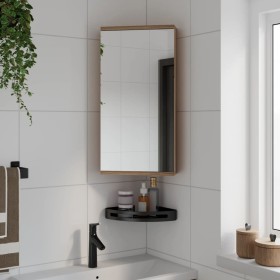 Corner bathroom cabinet with oak mirror 30x24x60 cm by , bathroom vanities - Ref: Foro24-357980, Price: 80,11 €, Discount: %