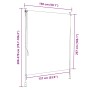 Estor enrollable de exterior color crema 150x270 cm