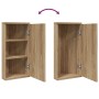 Eckbadezimmerschrank mit Eichenspiegel 30x24x60 cm von , Badezimmerwaschtische - Ref: Foro24-357980, Preis: 80,11 €, Rabatt: %