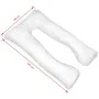 Weißes Schwangerschaftskissen 90x145 cm von vidaXL, Kissen - Ref: Foro24-131586, Preis: 44,13 €, Rabatt: %