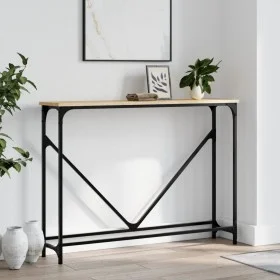 Sonoma oak engineered wood console table 102x22.5x75 cm by , Side tables - Ref: Foro24-834131, Price: 42,01 €, Discount: %