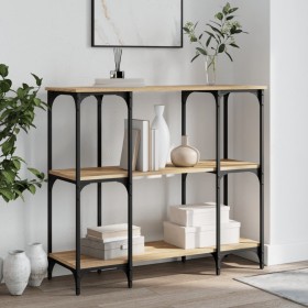 Sonoma oak engineered wood console table 102x35x90 cm by , Side tables - Ref: Foro24-834146, Price: 64,77 €, Discount: %