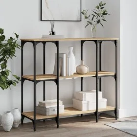 Sonoma oak engineered wood console table 102x35x90 cm by , Side tables - Ref: Foro24-834146, Price: 63,94 €, Discount: %