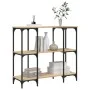 Sonoma oak engineered wood console table 102x35x90 cm by , Side tables - Ref: Foro24-834146, Price: 63,94 €, Discount: %