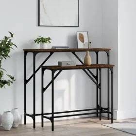 Console tables 2 units oak brown engineered wood by , Side tables - Ref: Foro24-834144, Price: 51,78 €, Discount: %