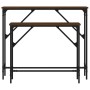 Console tables 2 units oak brown engineered wood by , Side tables - Ref: Foro24-834144, Price: 52,42 €, Discount: %