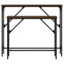 Console tables 2 units oak brown engineered wood by , Side tables - Ref: Foro24-834144, Price: 51,78 €, Discount: %
