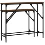 Console tables 2 units oak brown engineered wood by , Side tables - Ref: Foro24-834144, Price: 52,42 €, Discount: %